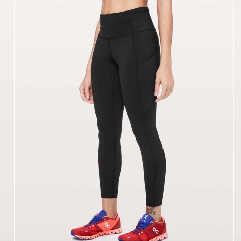 Lululemon Fast and Free 25” Tight Black Size 12 - Picture 4 of 9
